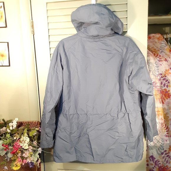 Woolrich women's wool & nylon removable hood anorak jacket sz XL - Picture 2 of 11